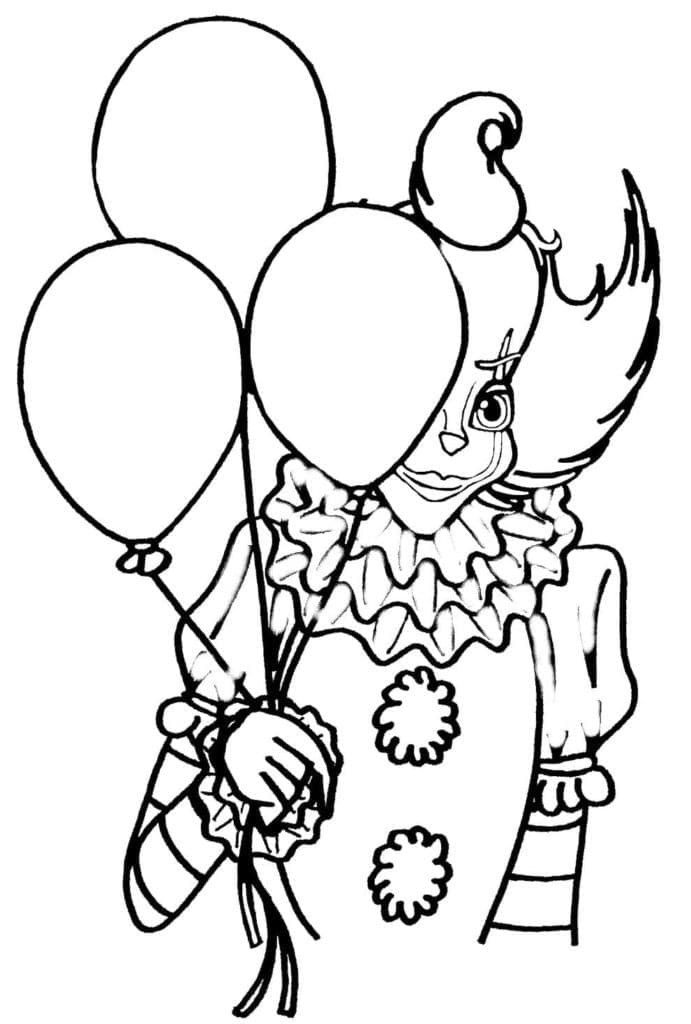 Målarbild Pennywise 3