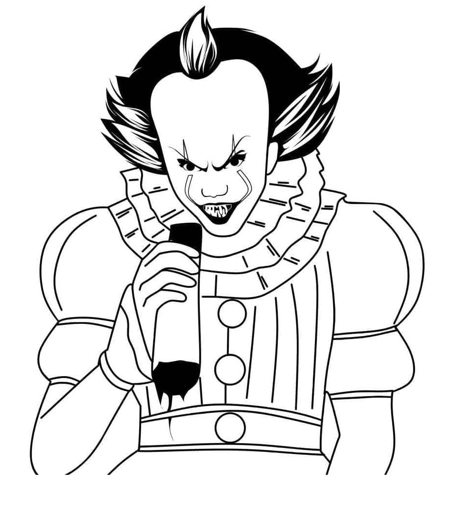 Målarbild Pennywise Utskrivbar