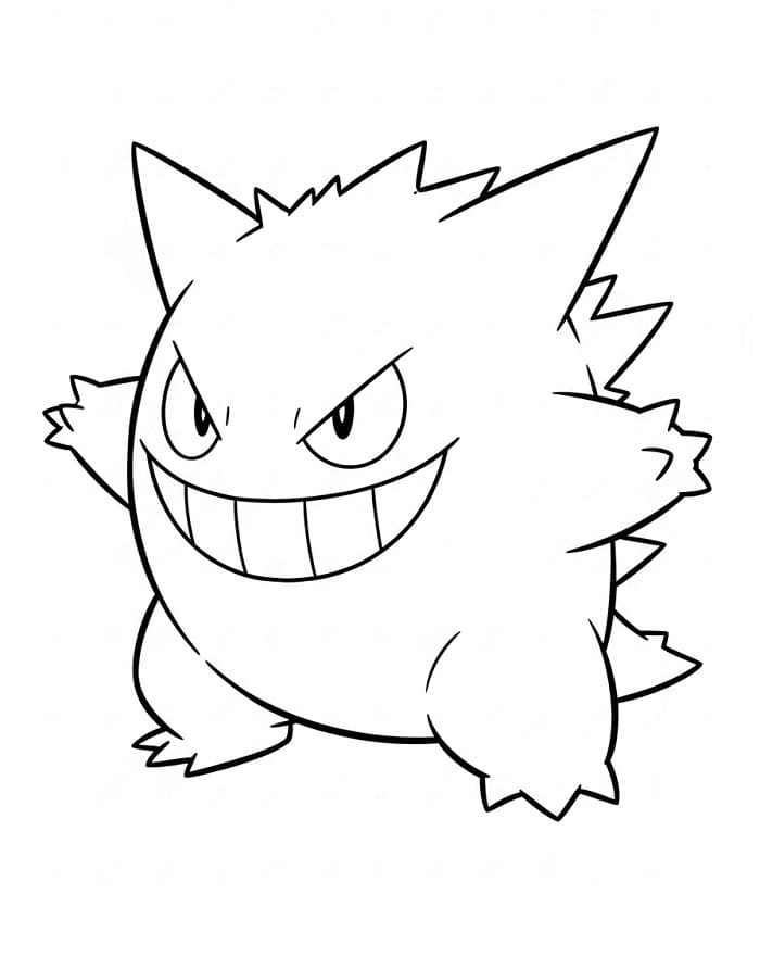 Målarbild Pokemon Gengar
