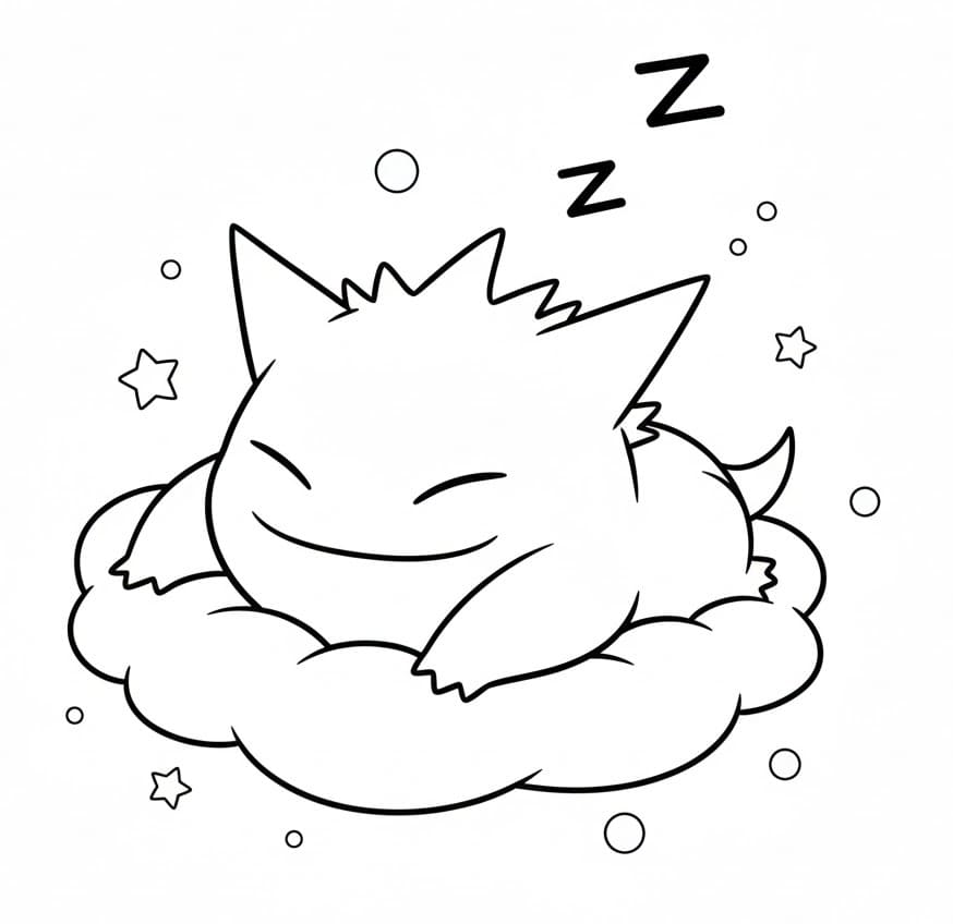 Målarbild Sovande Gengar