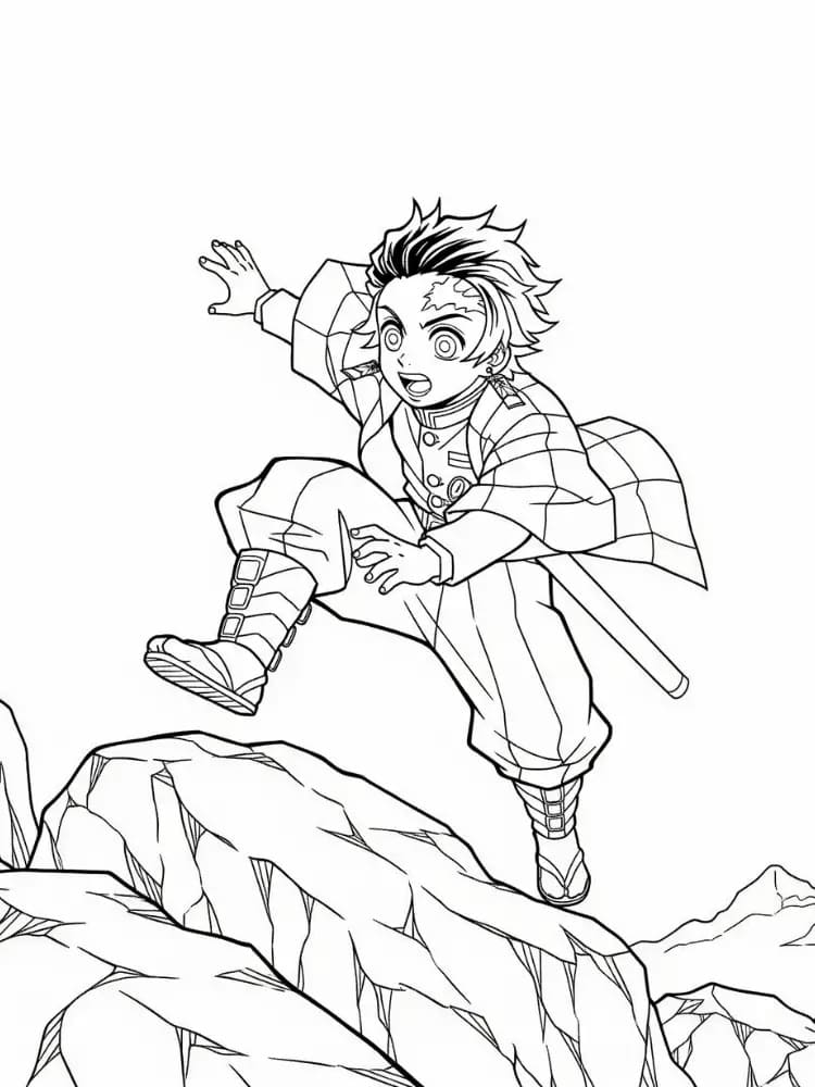 Målarbild Stark Tanjiro