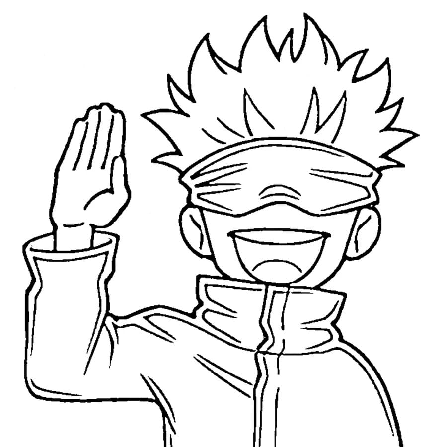 Målarbild Starke Satoru Gojo