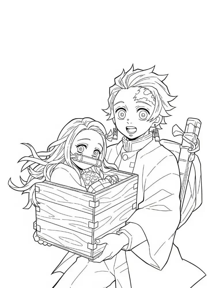 Målarbild Tanjiro Demon Slayer