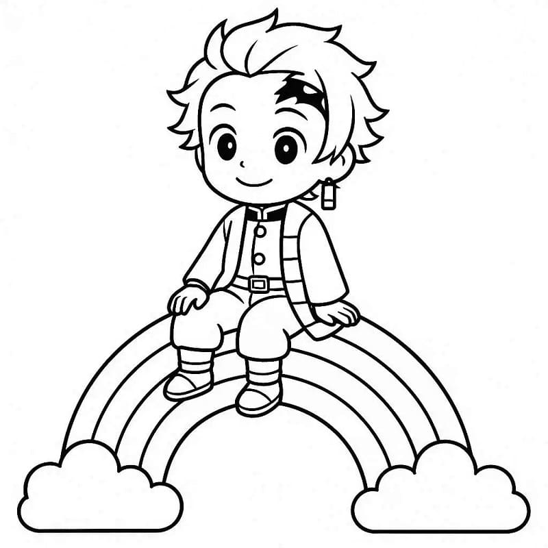 Målarbilder Tanjiro