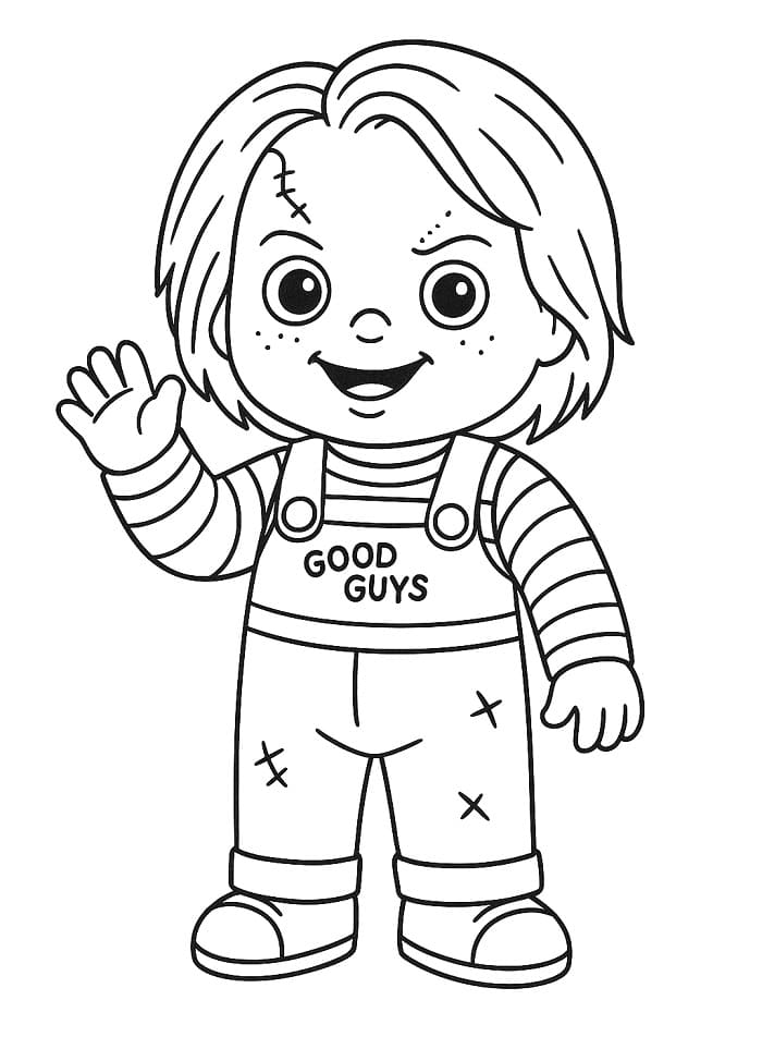 Målarbild Vänliga Chucky