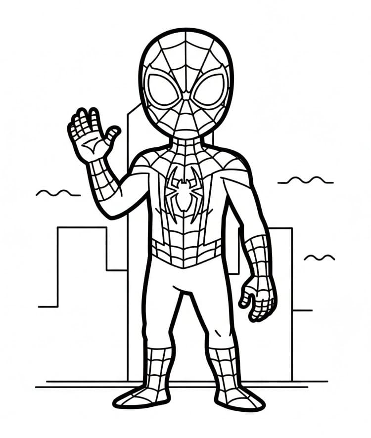 Målarbild Vänliga Miles Morales