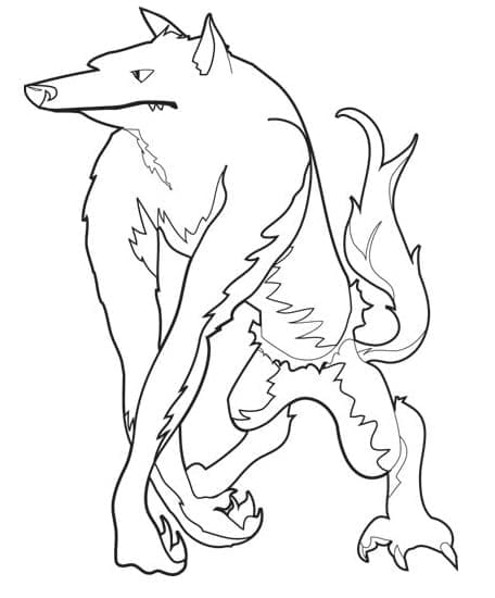 Målarbild Varulv Gratis