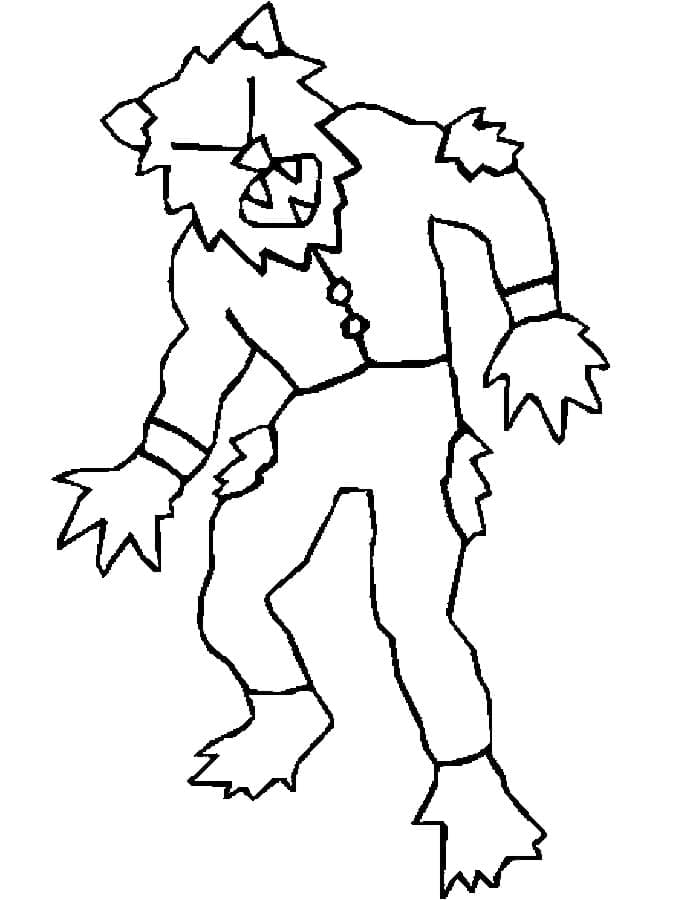 Målarbild Varulv för Barn