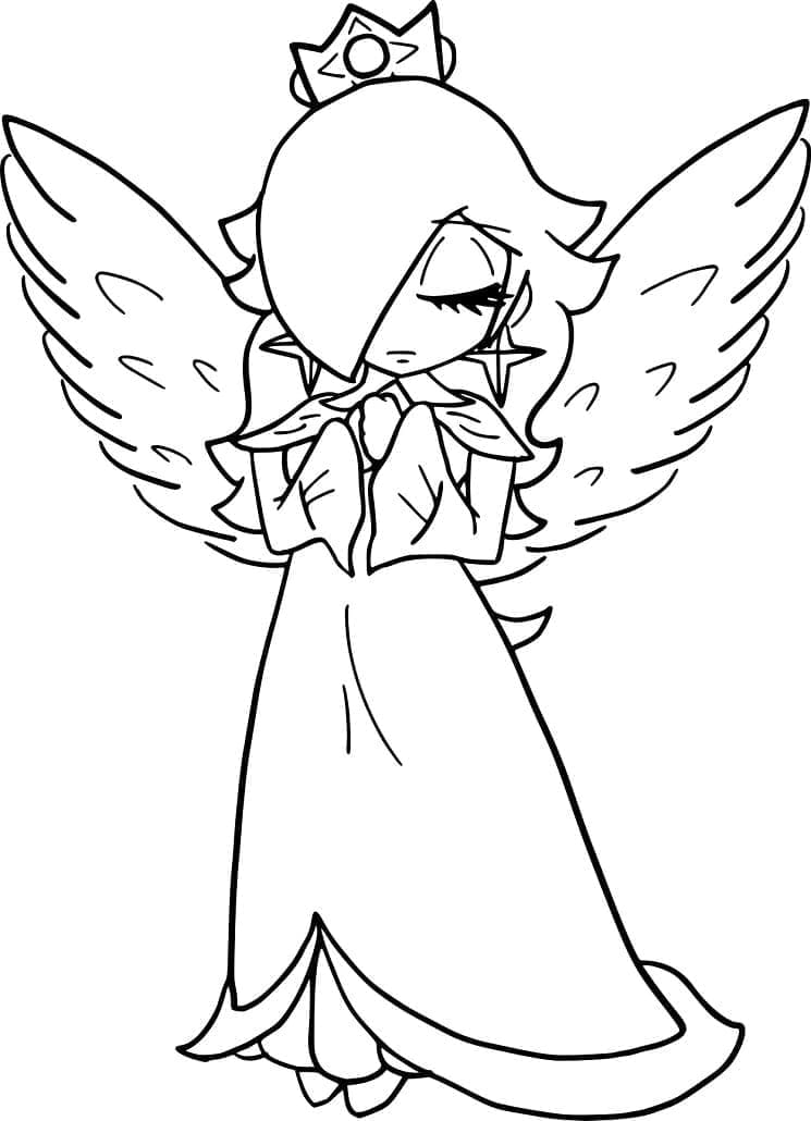 Målarbild Ängel Rosalina