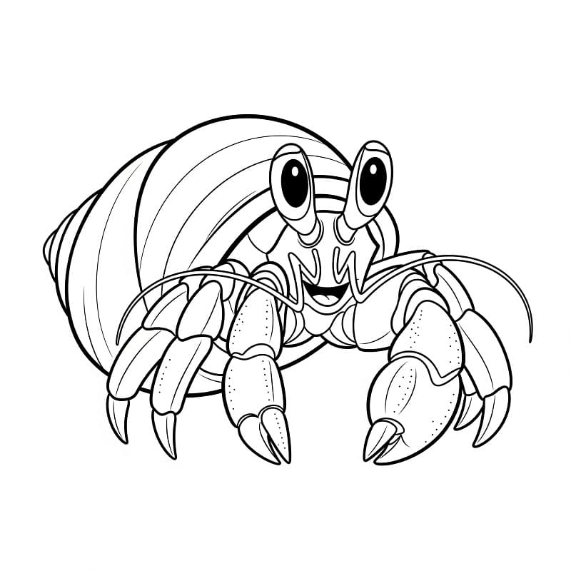 Målarbild Animerad eremitkräfta