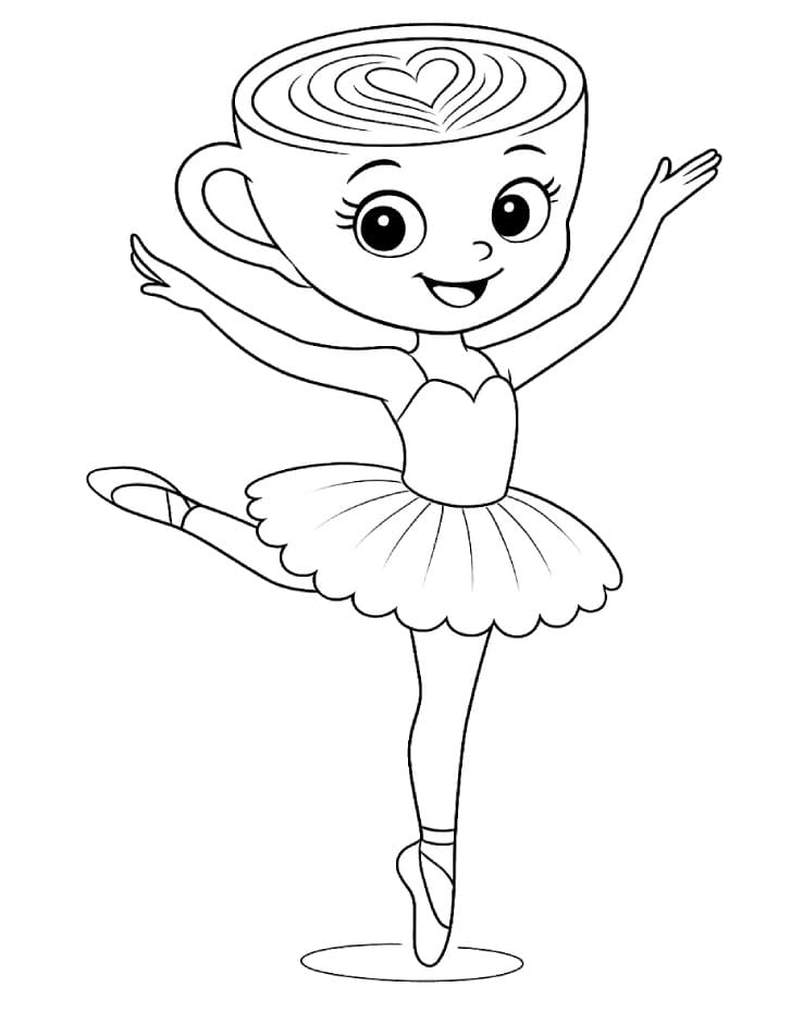 Målarbilder Ballerina Cappuccina