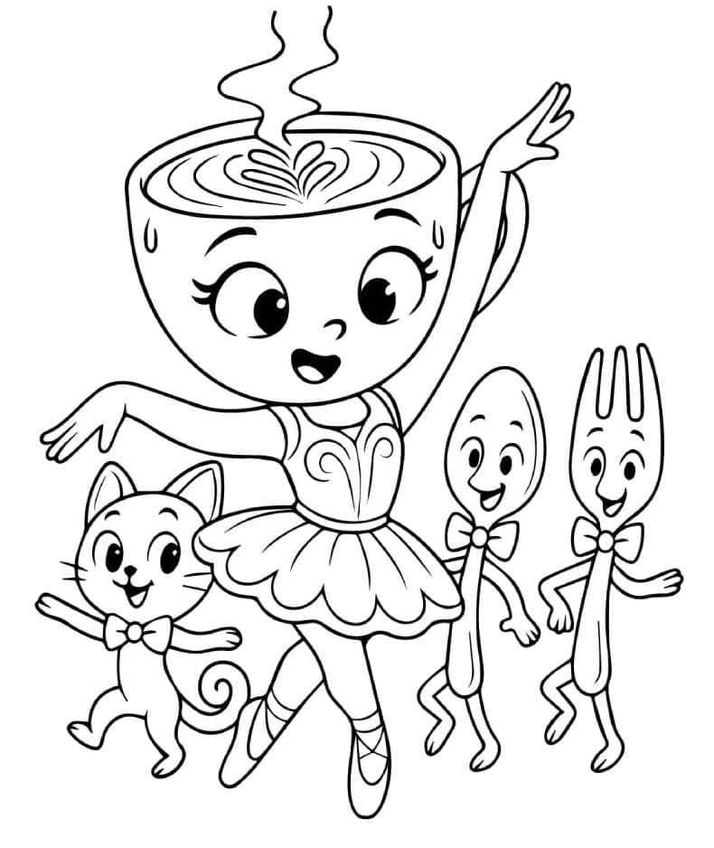 Målarbild Ballerina Cappuccina Gratis