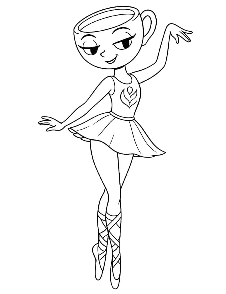 Målarbild Ballerina Cappuccina för 1-åriga Barn