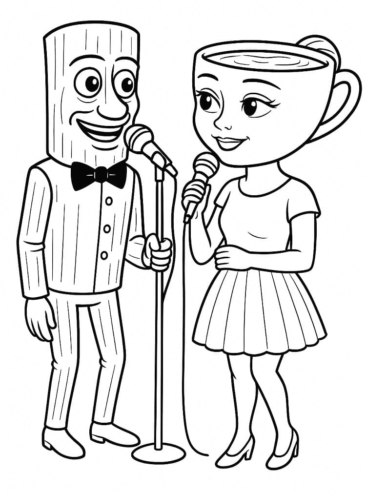 Målarbild Ballerina Cappuccina för 2-åriga Barn