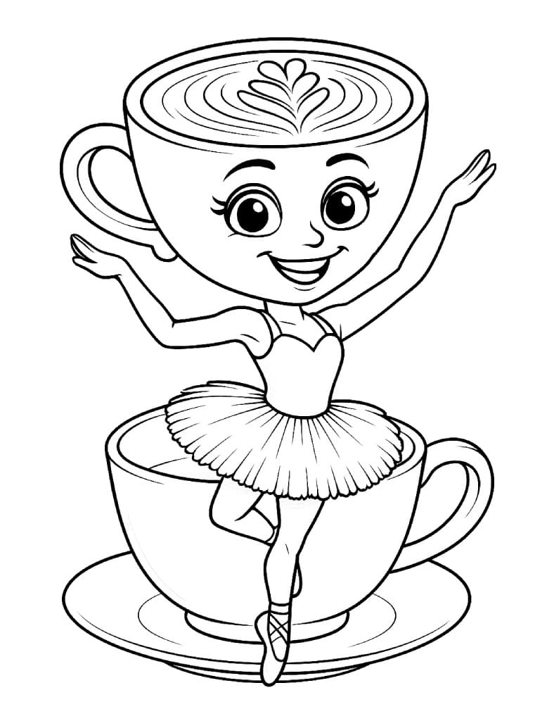 Målarbild Ballerina Cappuccina för Barn