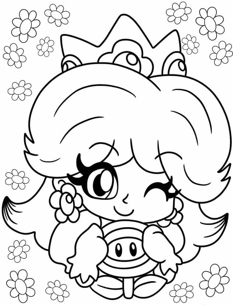 Målarbild Bebisprinsessan Daisy