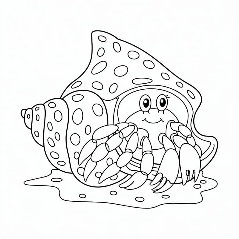 Målarbild Charmig eremitkräfta