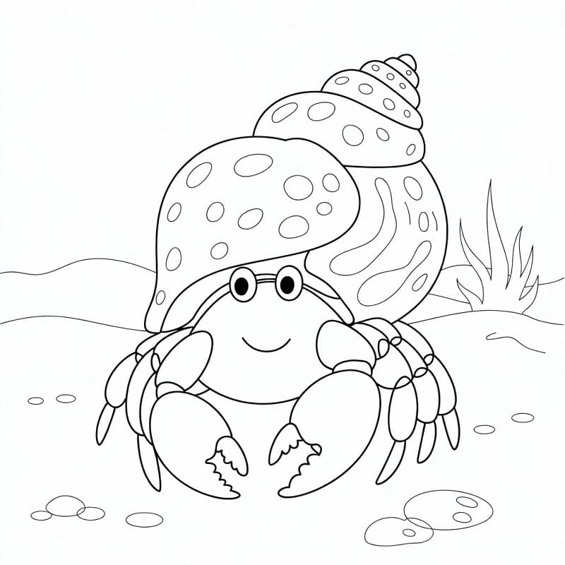 Målarbild En glad eremitkräfta