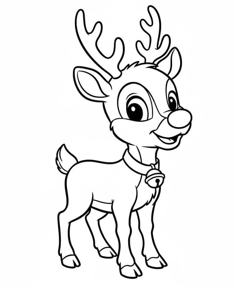 Målarbilder Rudolf med Röda Mulen