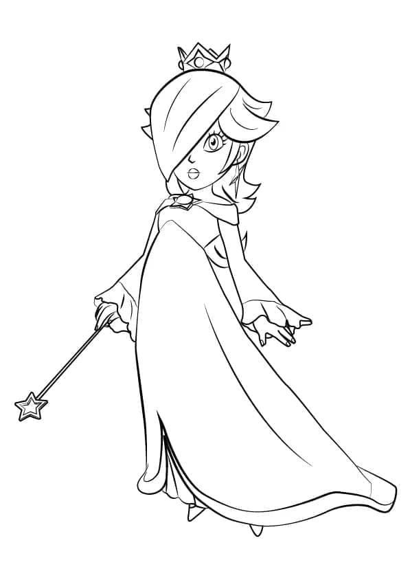 Målarbild Gratis Utskriftsbar Rosalina