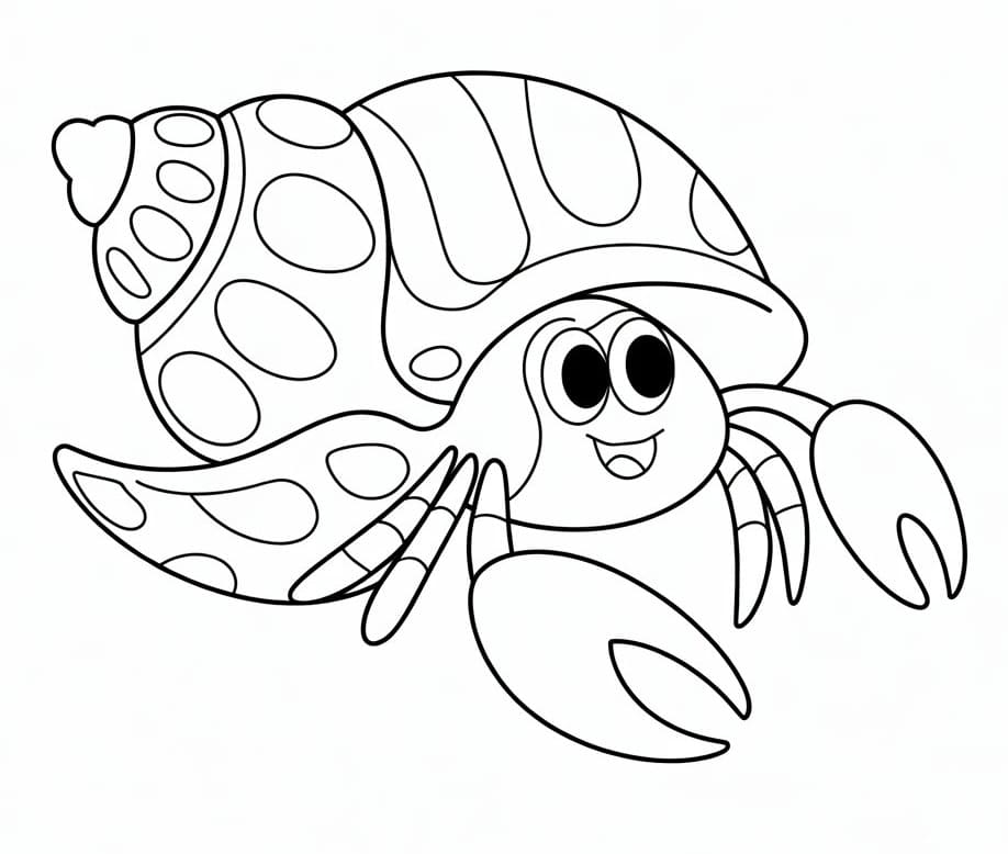 Målarbild Gullig eremitkräfta