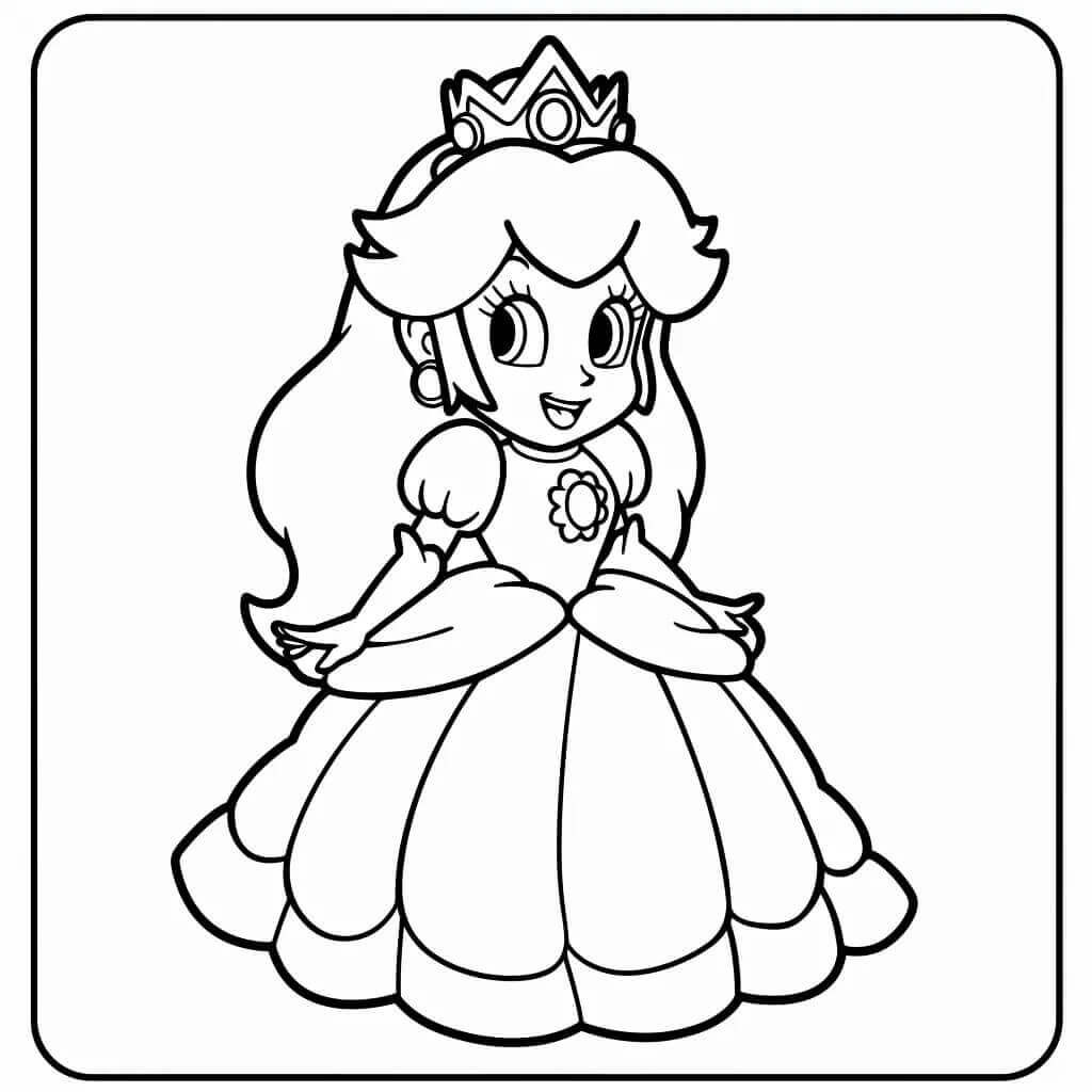 Målarbild Prinsessa Daisy Gratis att Skriva Ut