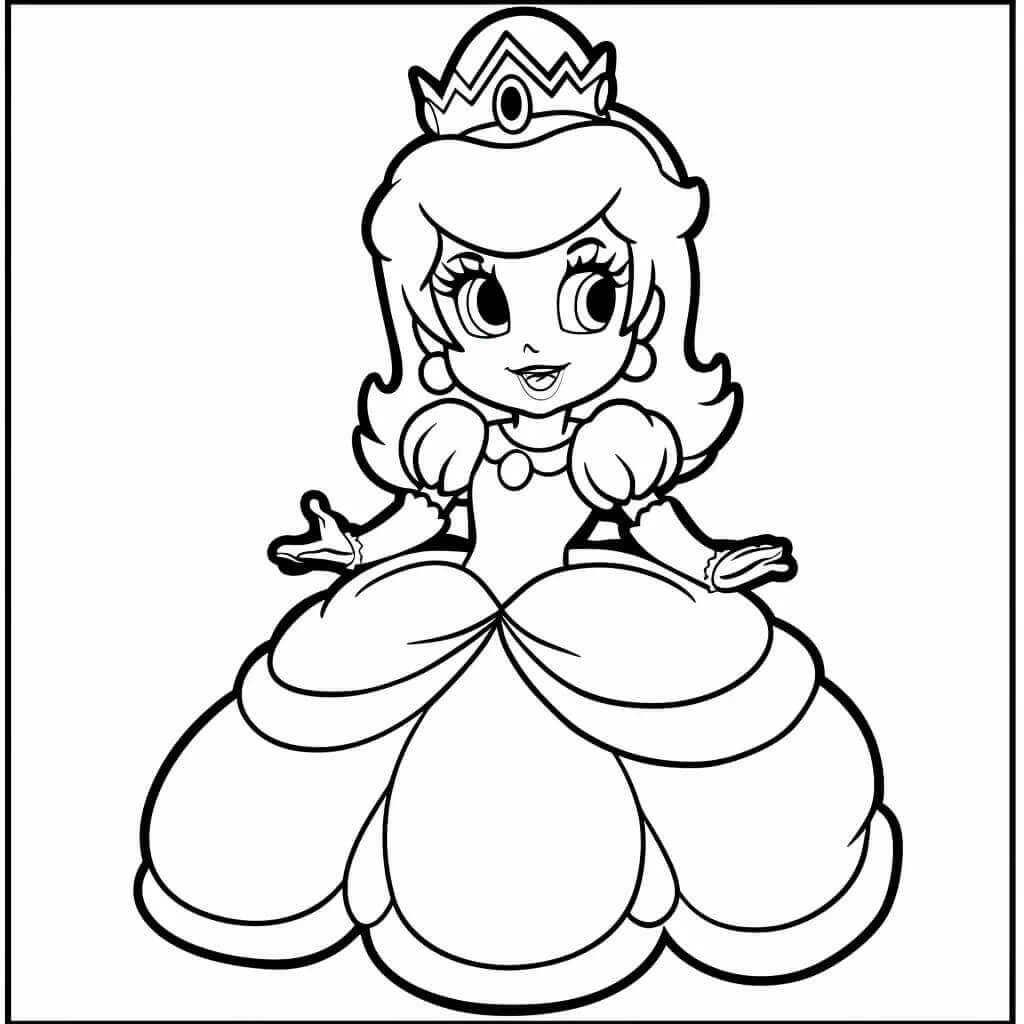 Målarbild Prinsessa Daisy Gratis