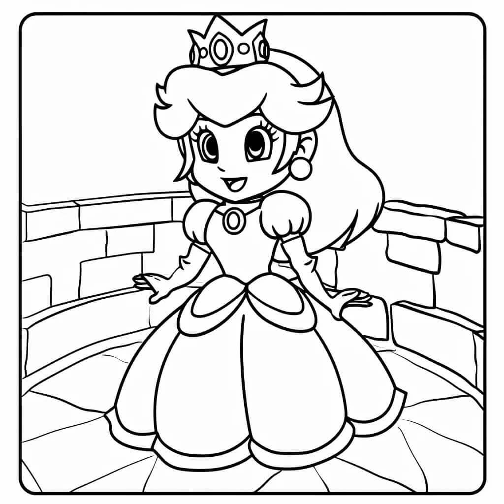 Målarbild Prinsessa Daisy Kostnadsfri