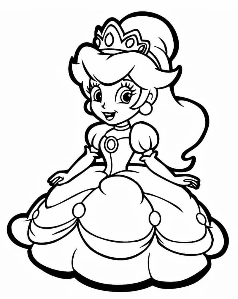 Målarbild Prinsessa Daisy för Barn