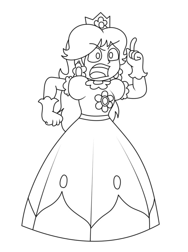 Målarbild Rolig Prinsessa Daisy