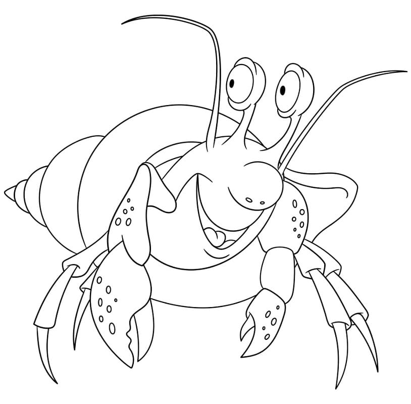 Målarbild Rolig eremitkräfta