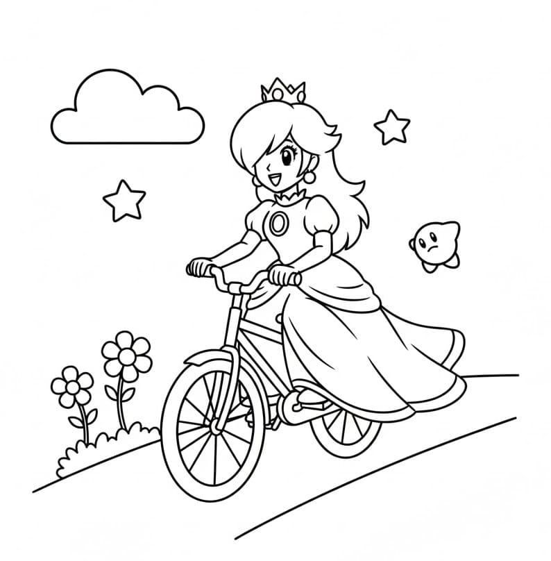 Målarbild Rosalina Cyklar