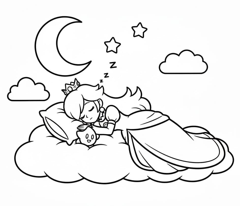 Målarbild Rosalina Sover