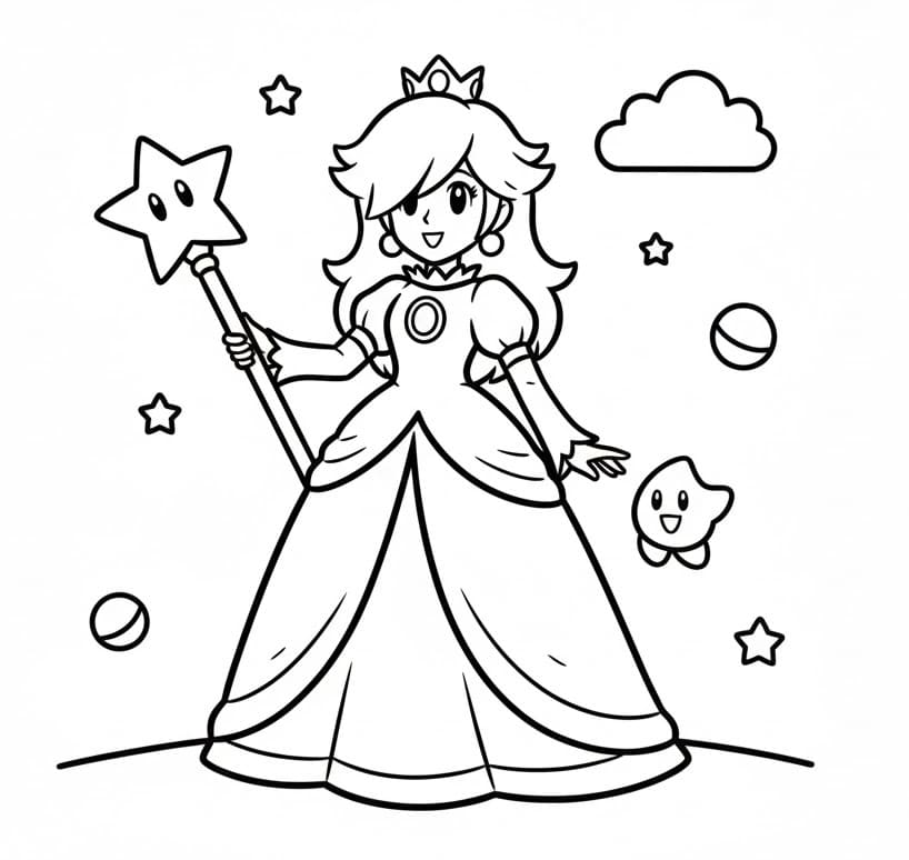 Målarbild Rosalina är Söt