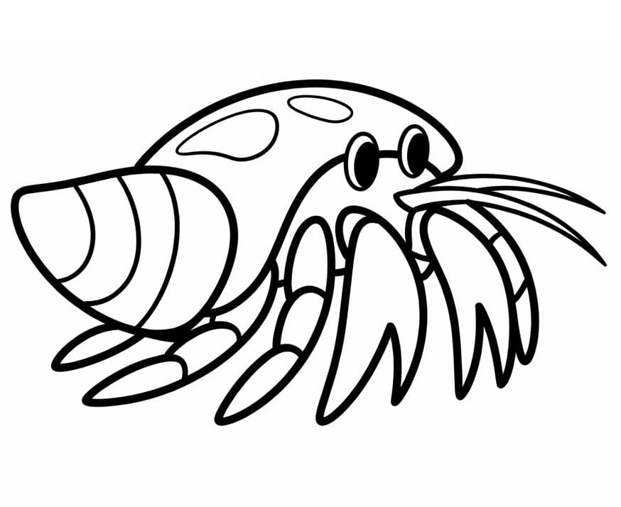 Målarbild Skriv ut eremitkräfta