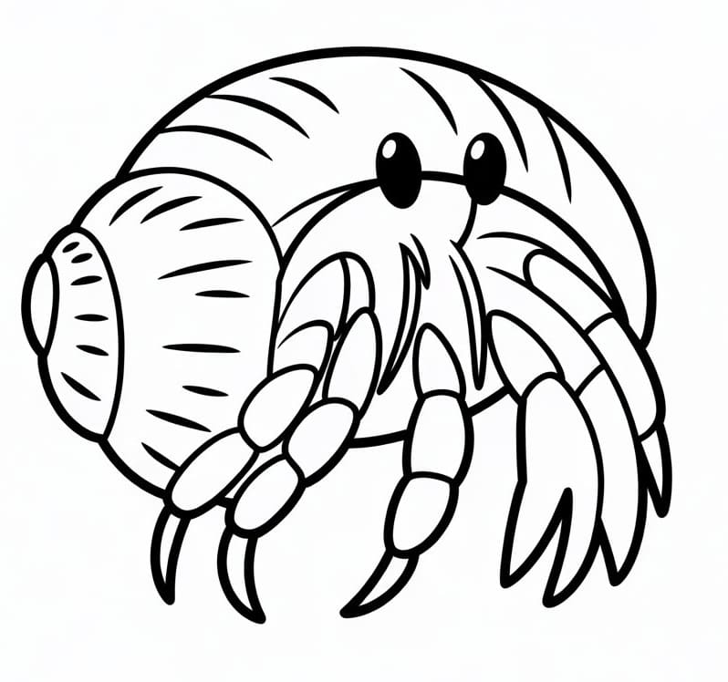 Målarbild Utskrivbar eremitkräfta