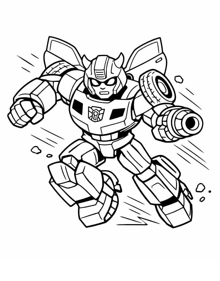 Målarbild Autobot Bumblebee