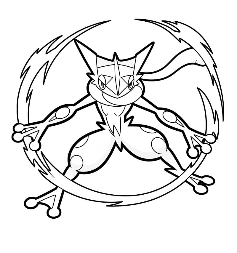 Målarbild Bedårande Greninja