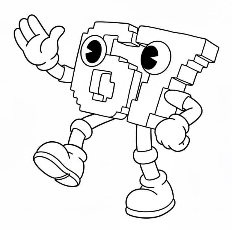 Målarbild Bild av 67 Brainrot