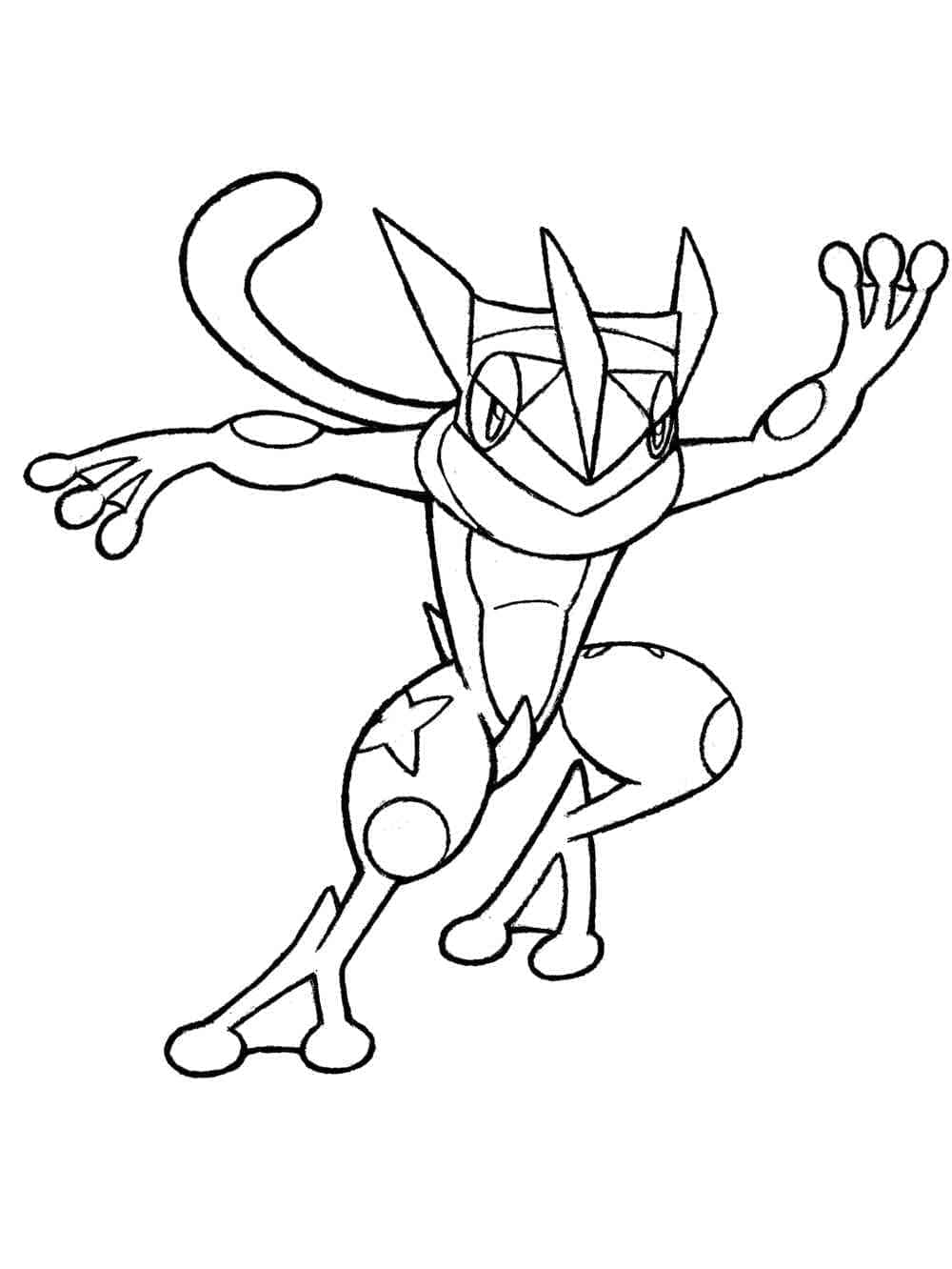 Målarbild Bild av Greninja