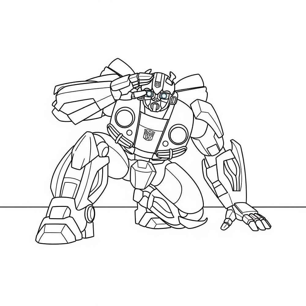 Målarbild Bumblebee För 2-åriga Barn