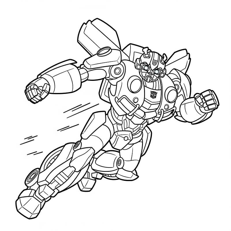 Målarbild Bumblebee För 3-åriga Barn