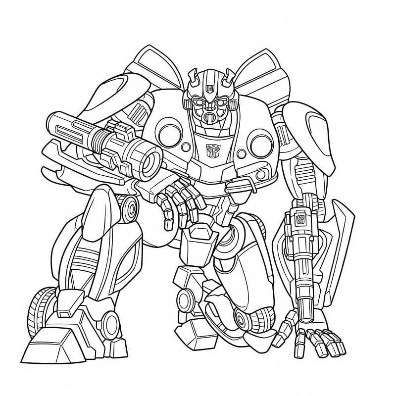 Målarbild Bumblebee För 4-åriga Barn