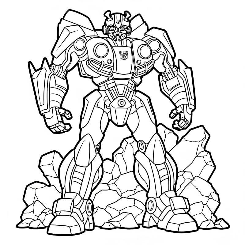 Målarbild Bumblebee För 5-åriga Barn