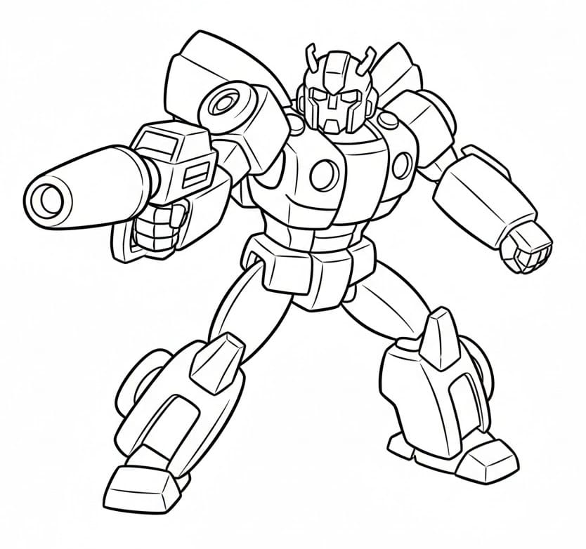 Målarbild Bumblebee Gratis Utskrivbar för Barn