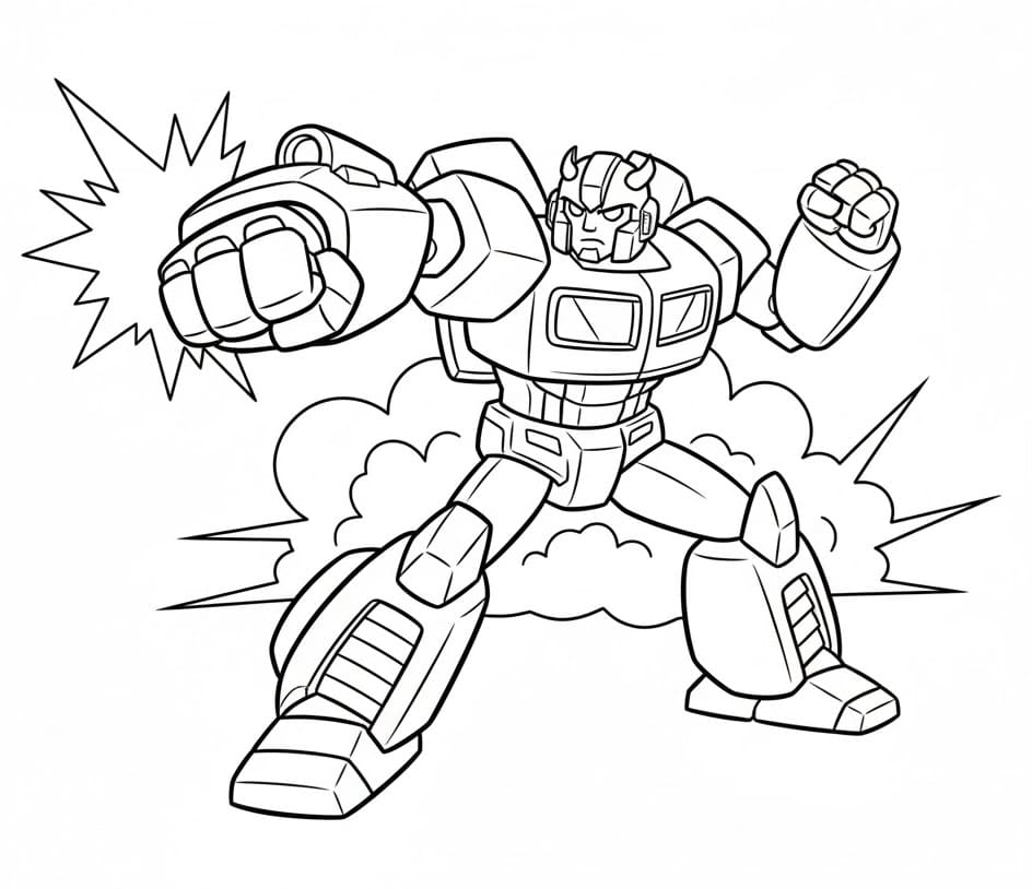 Målarbild Bumblebee Gratis Utskrivbar