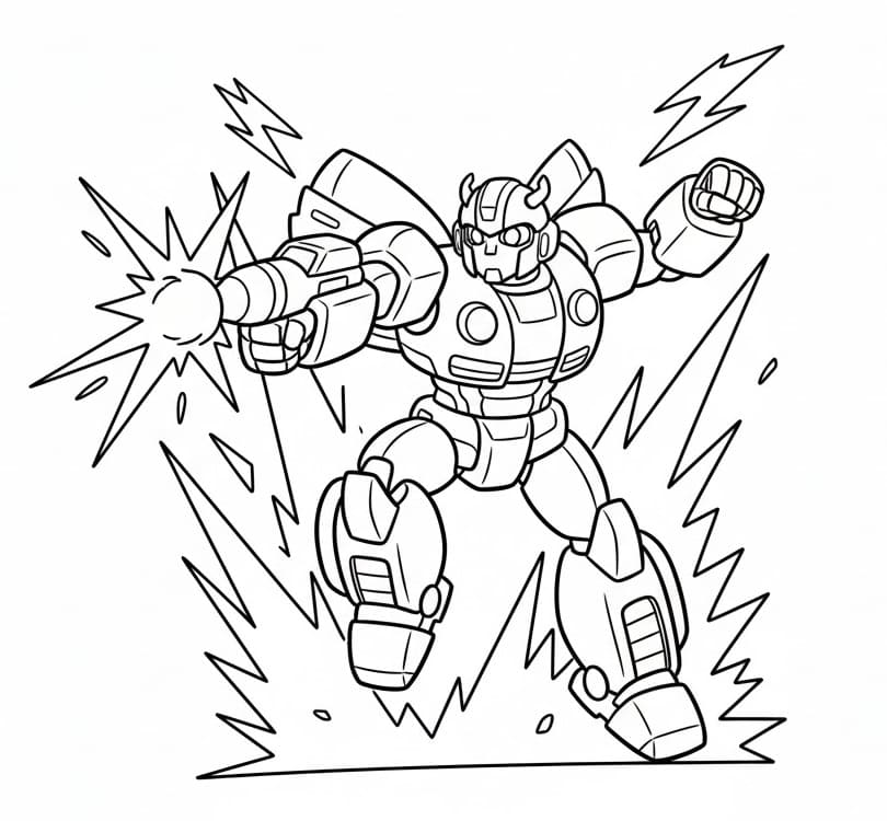 Målarbild Bumblebee Gratis för Barn