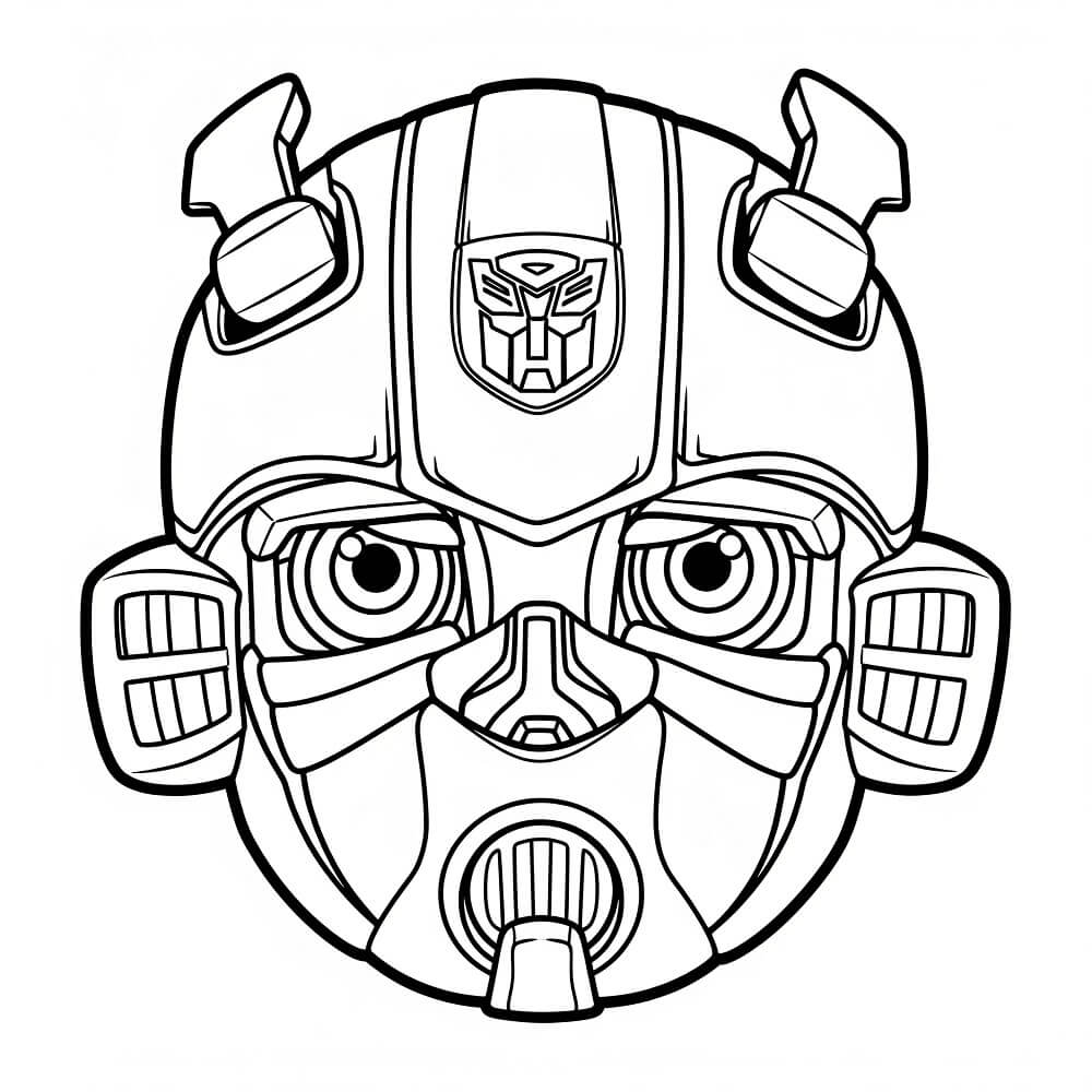 Målarbild Bumblebees huvud