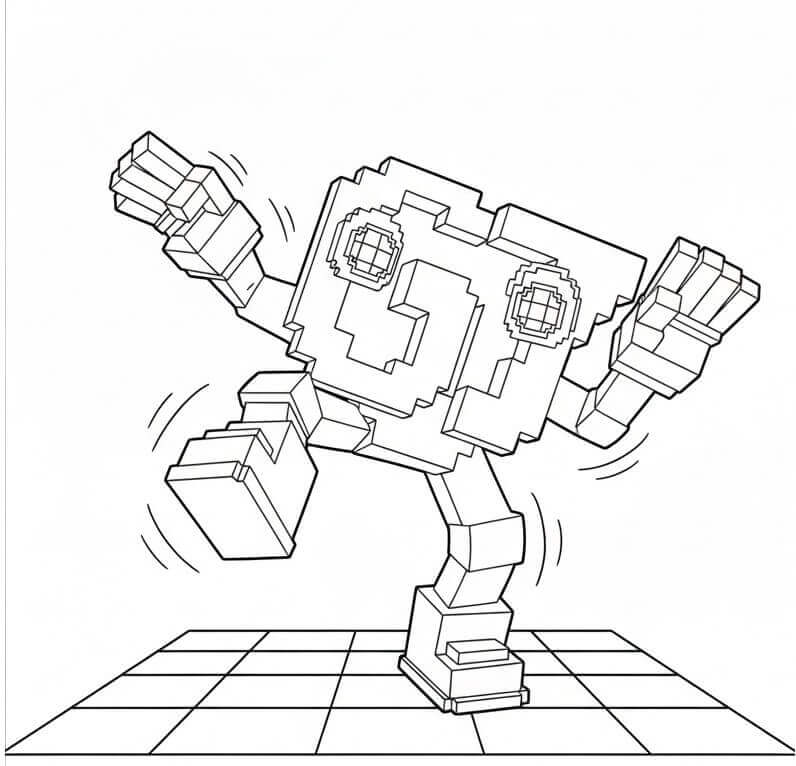 Målarbild Dansande 67 Brainrot