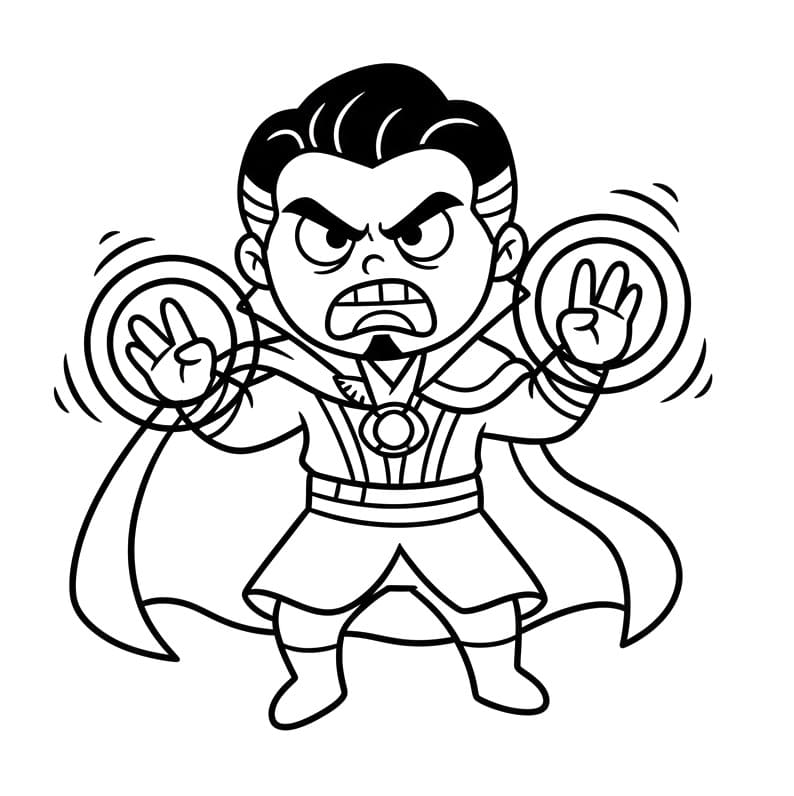 Målarbild Doctor Strange Superhjälte Marvel